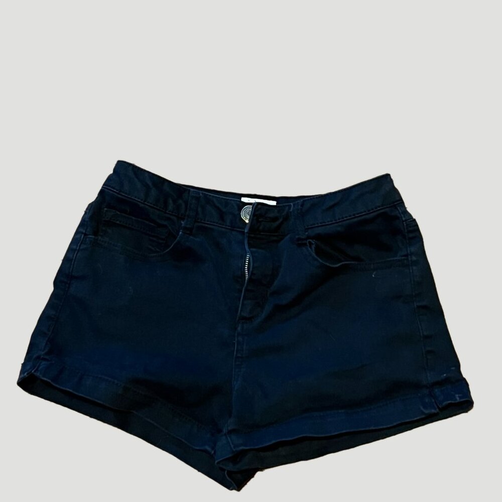 Jrs Black Denim Jean Shorts (9)